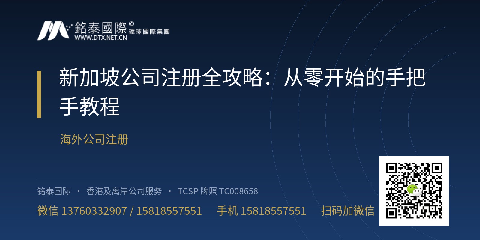 新加坡公司注册全攻略：从零开始的手把手教程